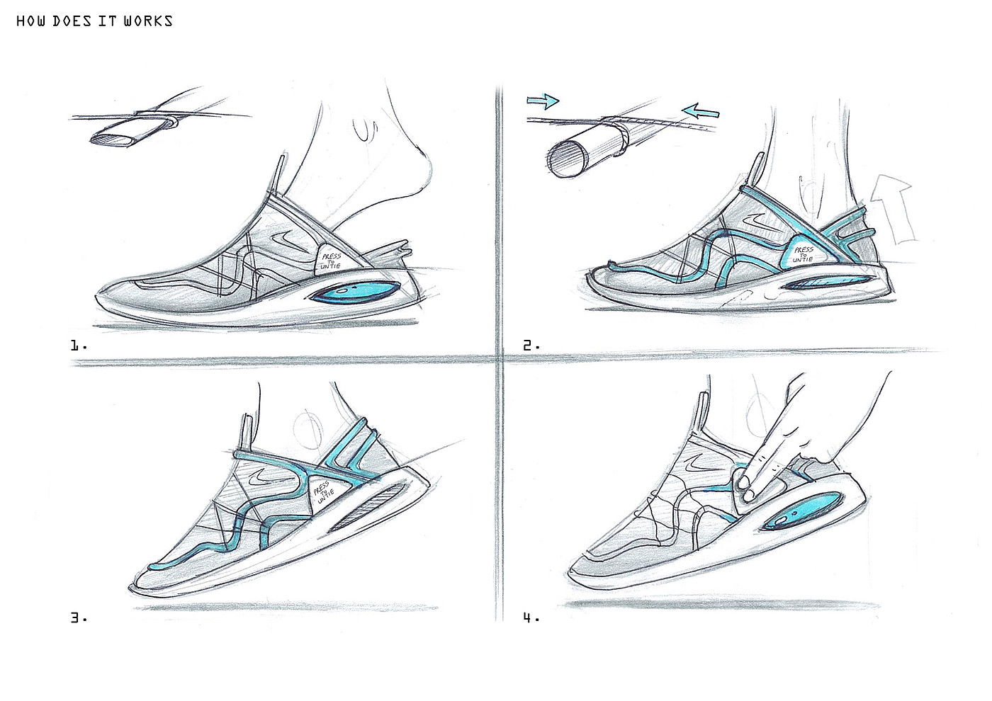 黑色，运动鞋，NIKE AirLacing，