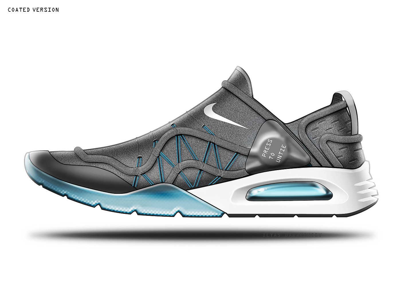 black，sneakers，NIKE AirLacing，