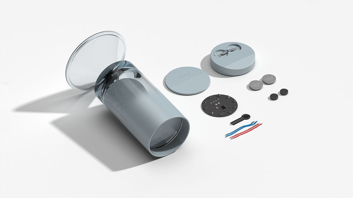 Glass，Desk lamp，Hourglass light，