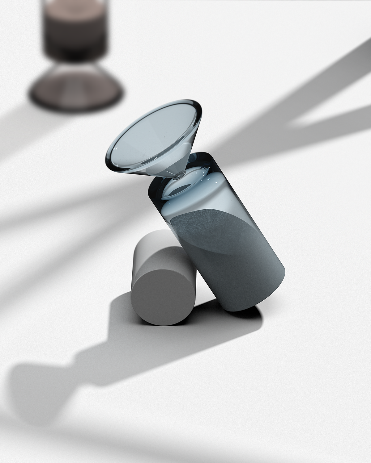 Glass，Desk lamp，Hourglass light，