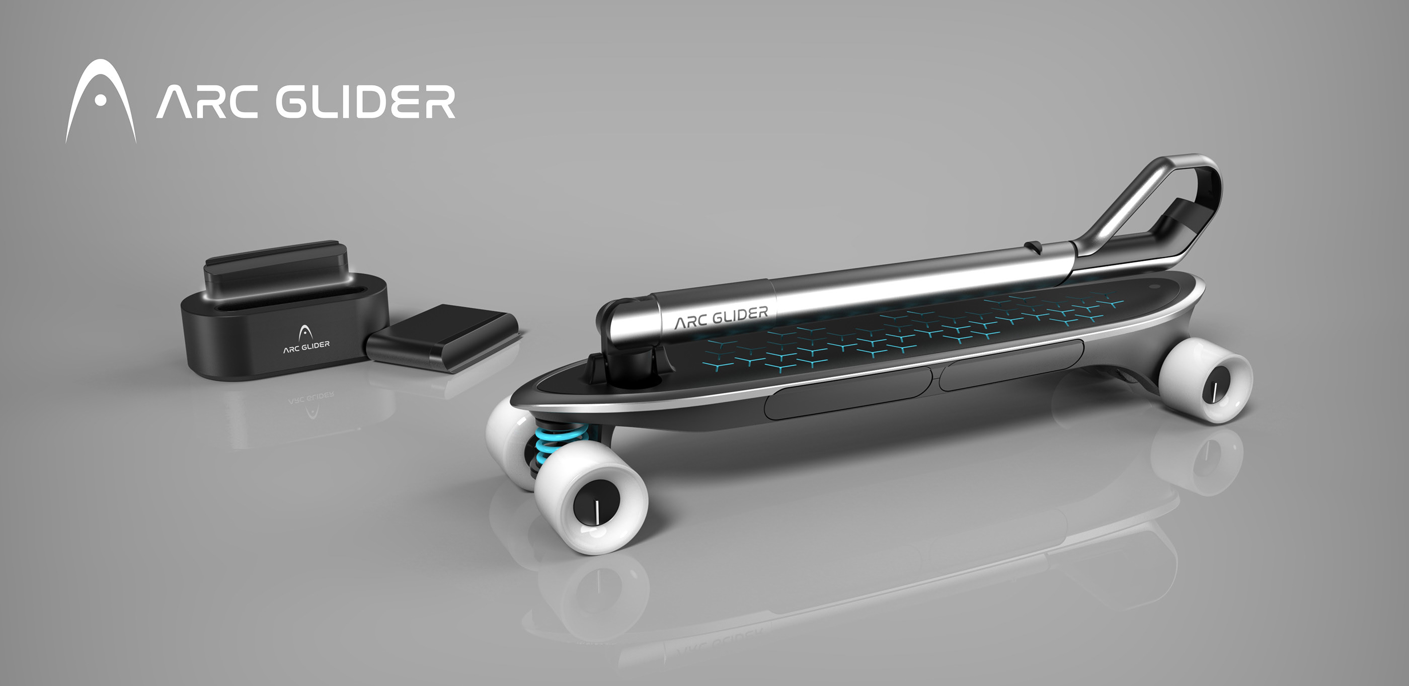 Arc Glider，Electric skateboard，black，