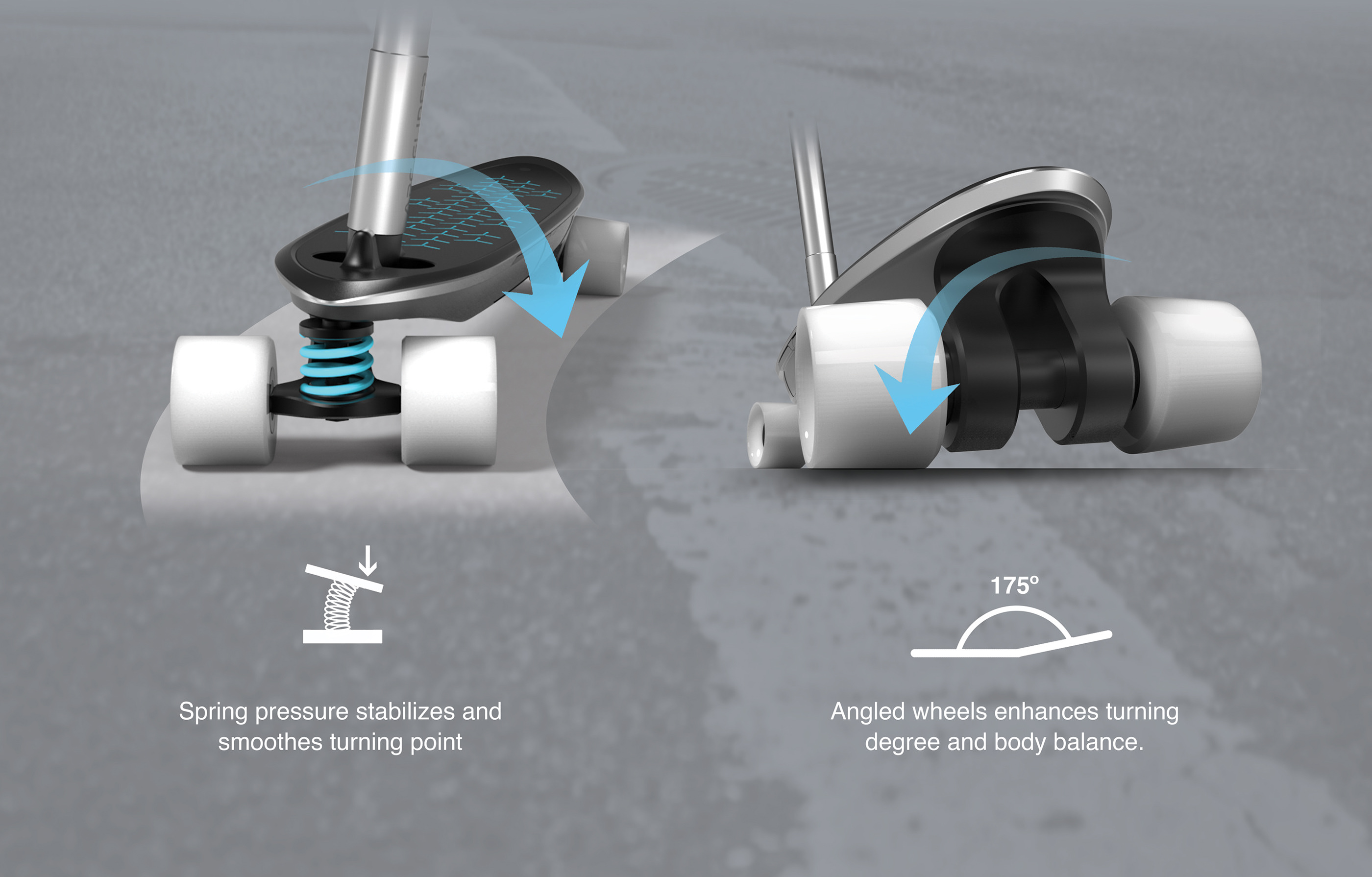 Arc Glider，Electric skateboard，black，