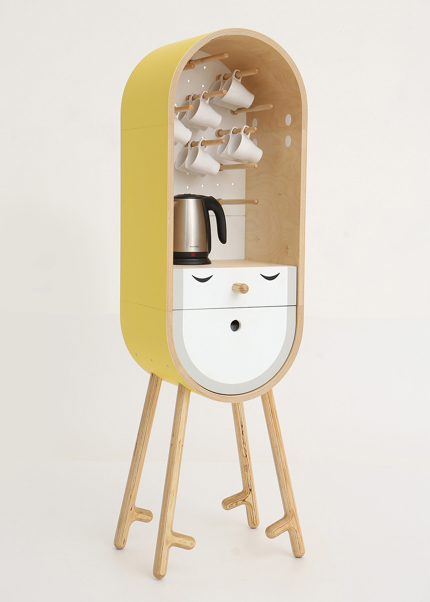 Micro kitchen，Home Furnishing，Save space，wood，neat，
