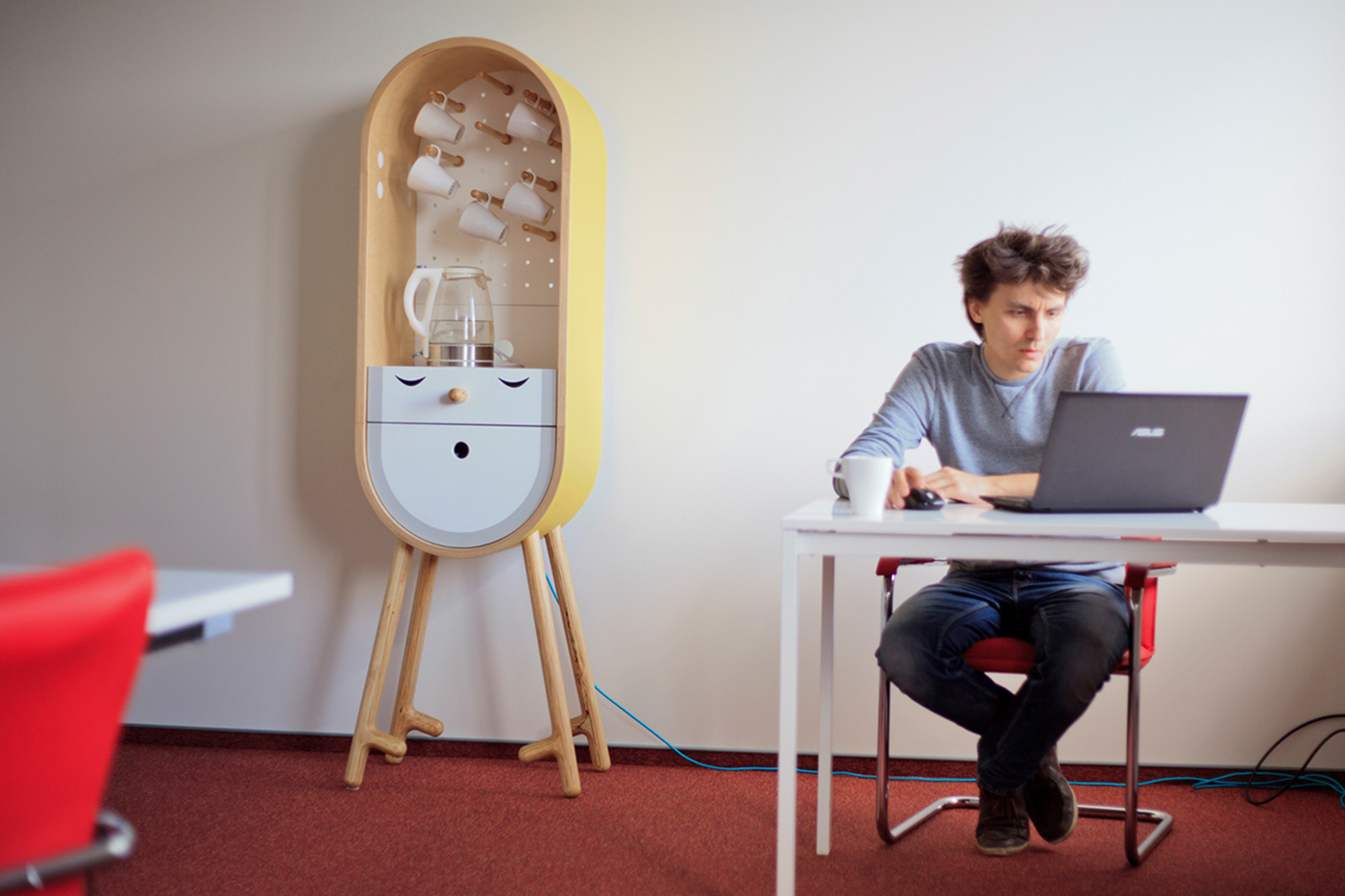 Micro kitchen，Home Furnishing，Save space，wood，neat，