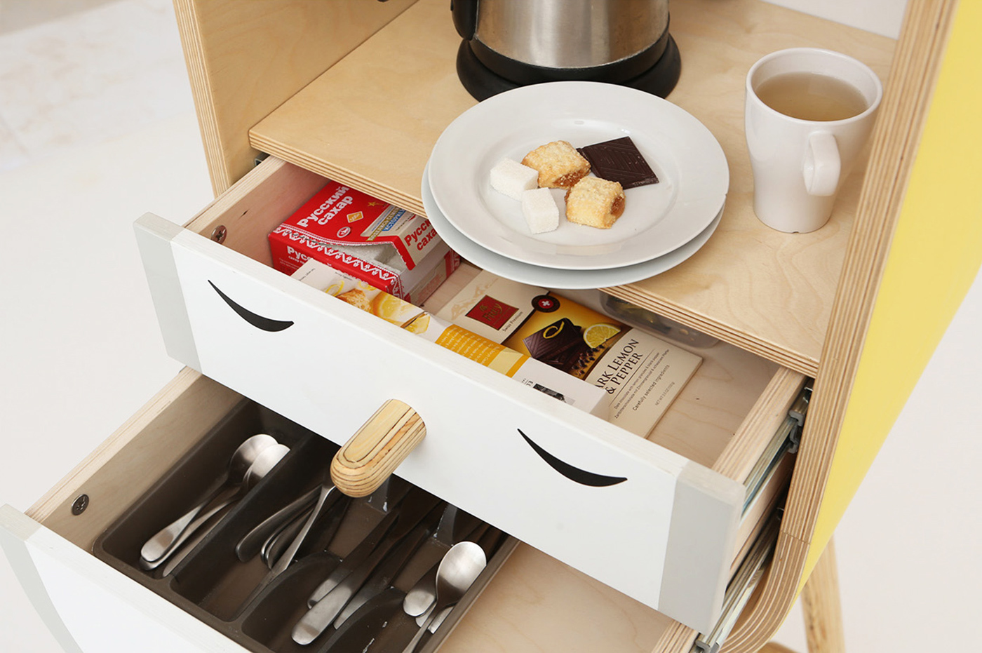 Micro kitchen，Home Furnishing，Save space，wood，neat，