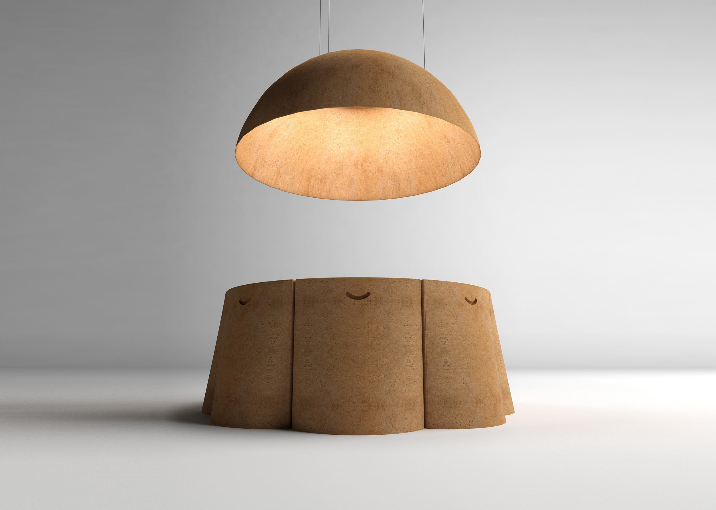 cork，furniture，Table，chair，floodlight，