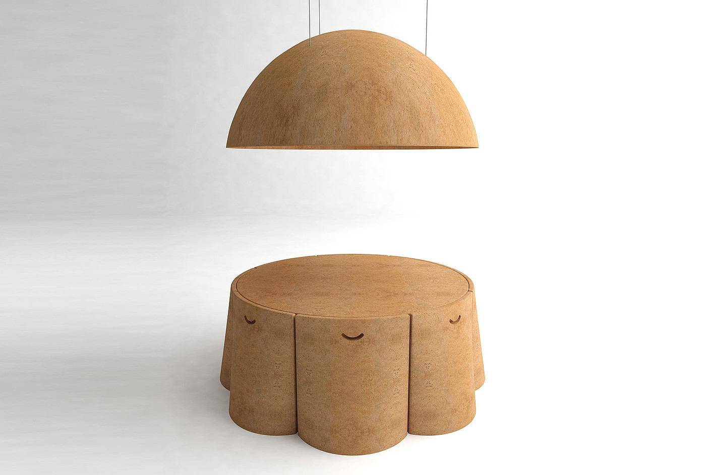cork，furniture，Table，chair，floodlight，