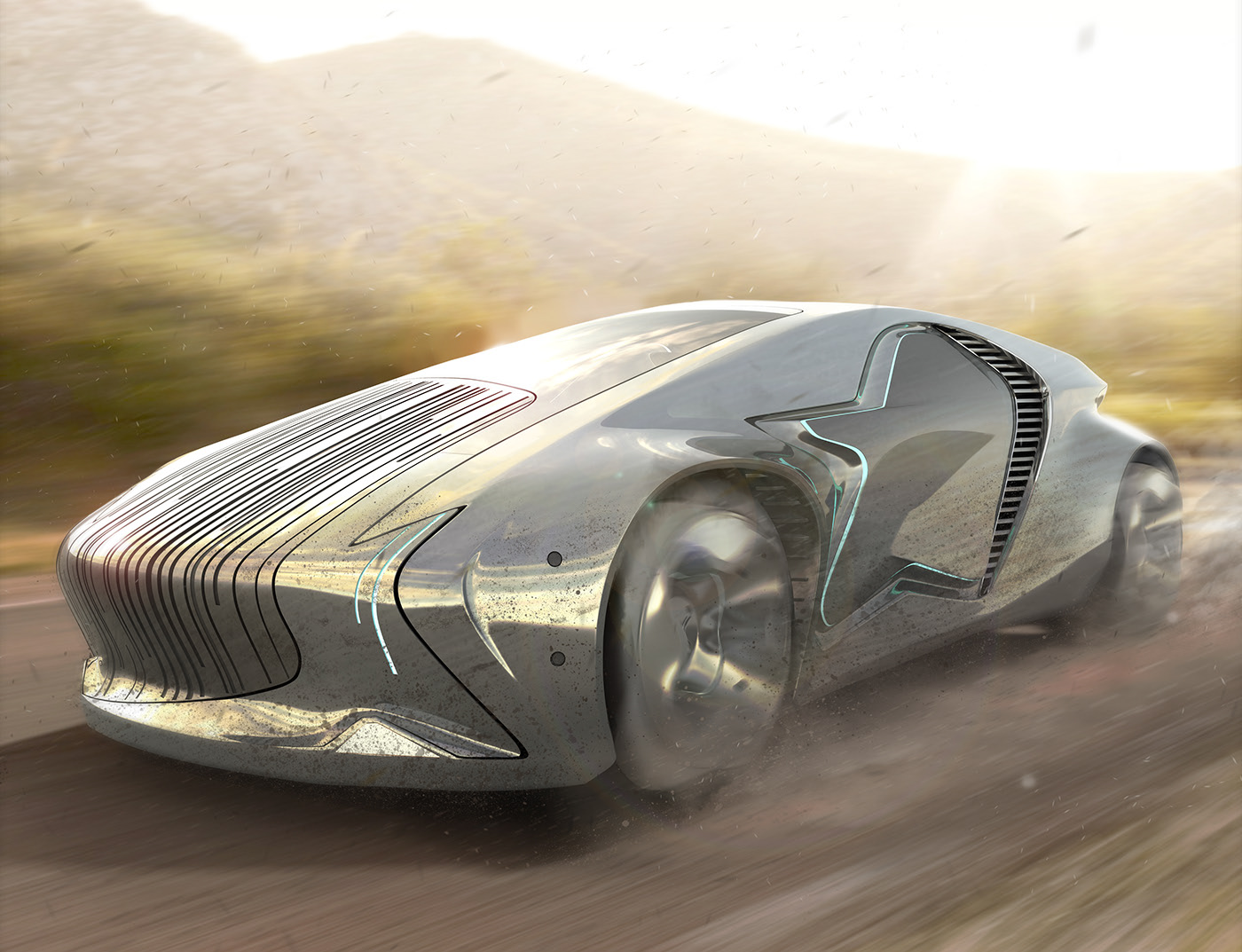 Concept car，deconstruction，Sports car，