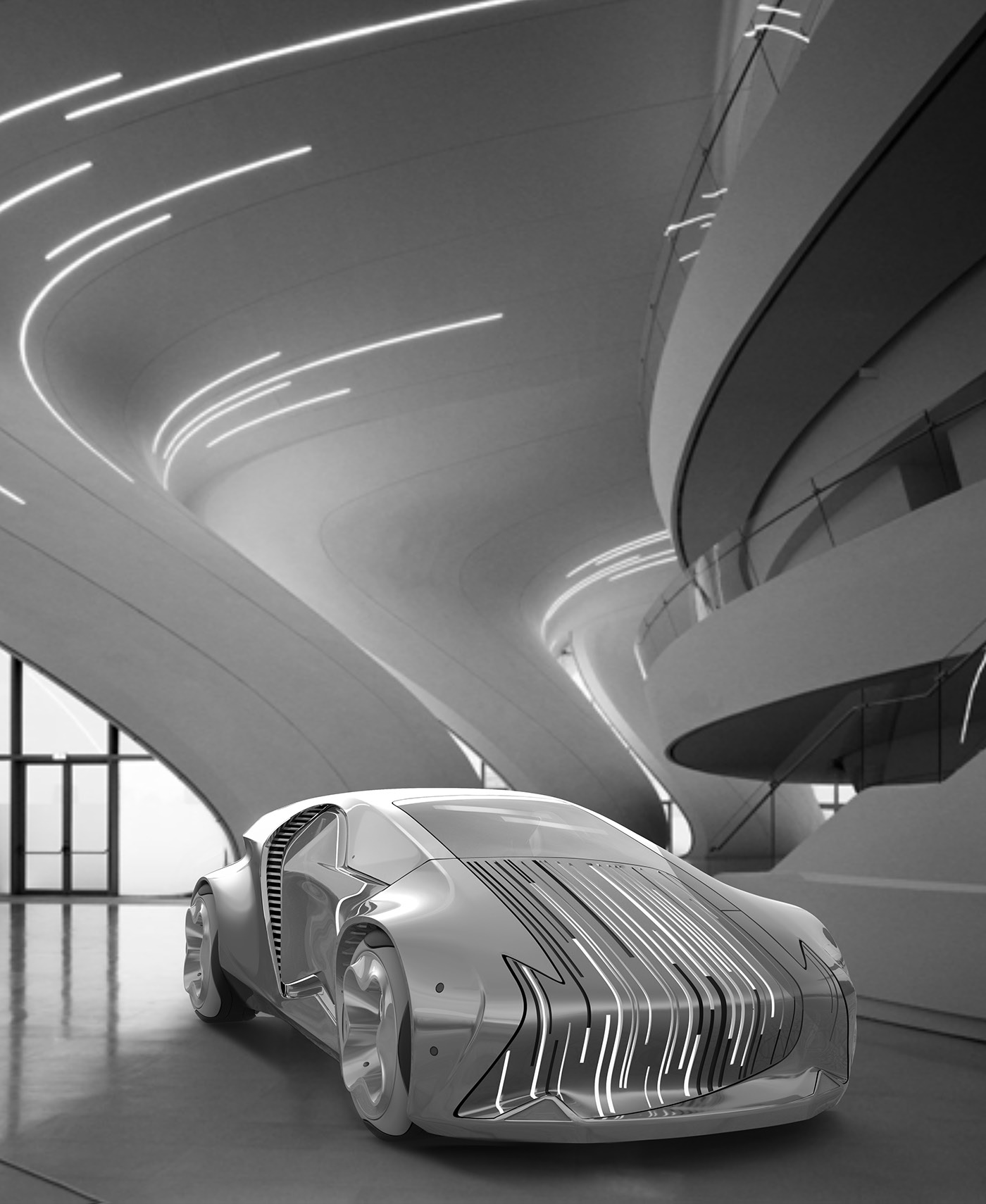 Concept car，deconstruction，Sports car，