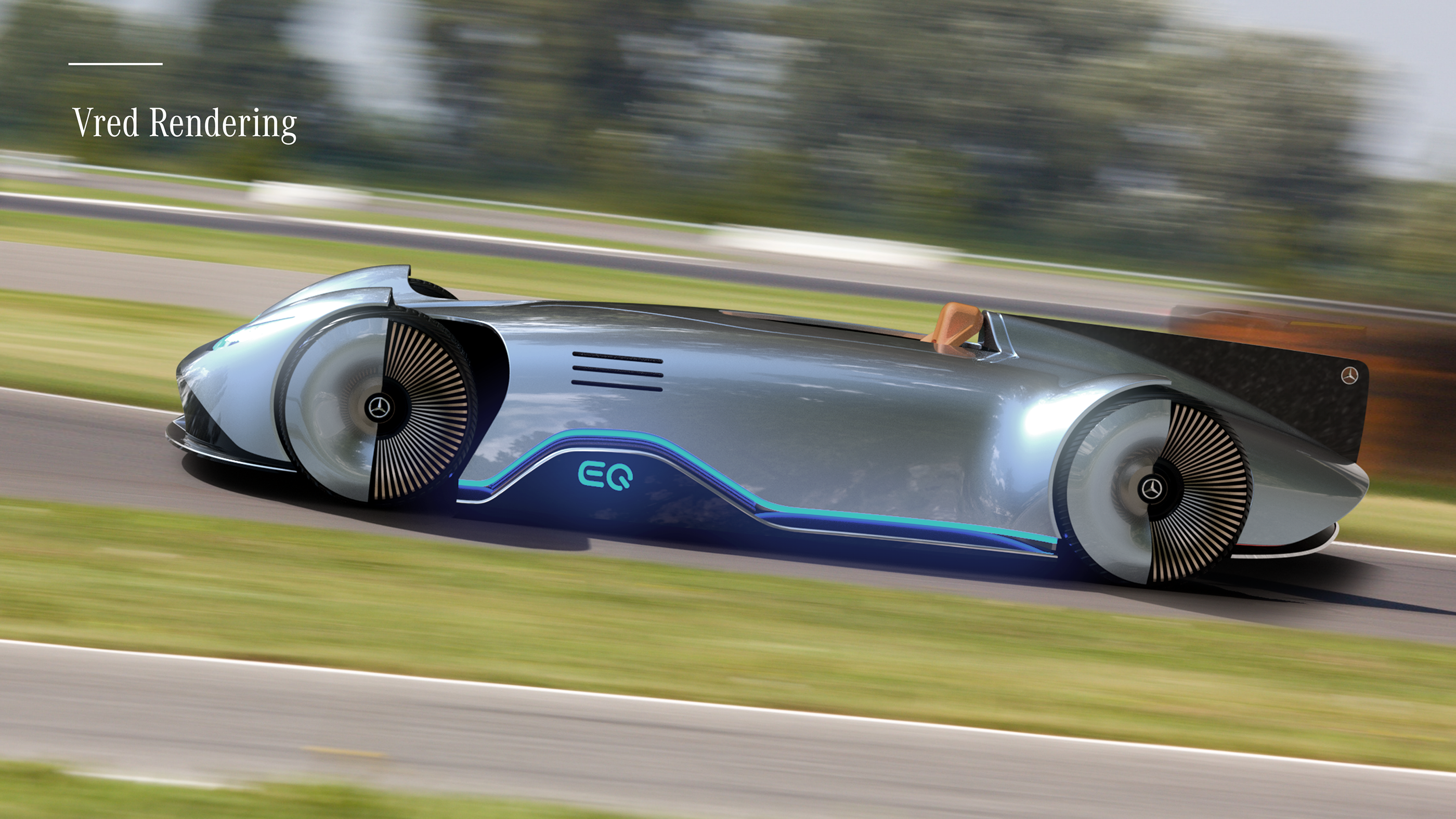 3D rendering，Automobile design，Mercedes EQ，