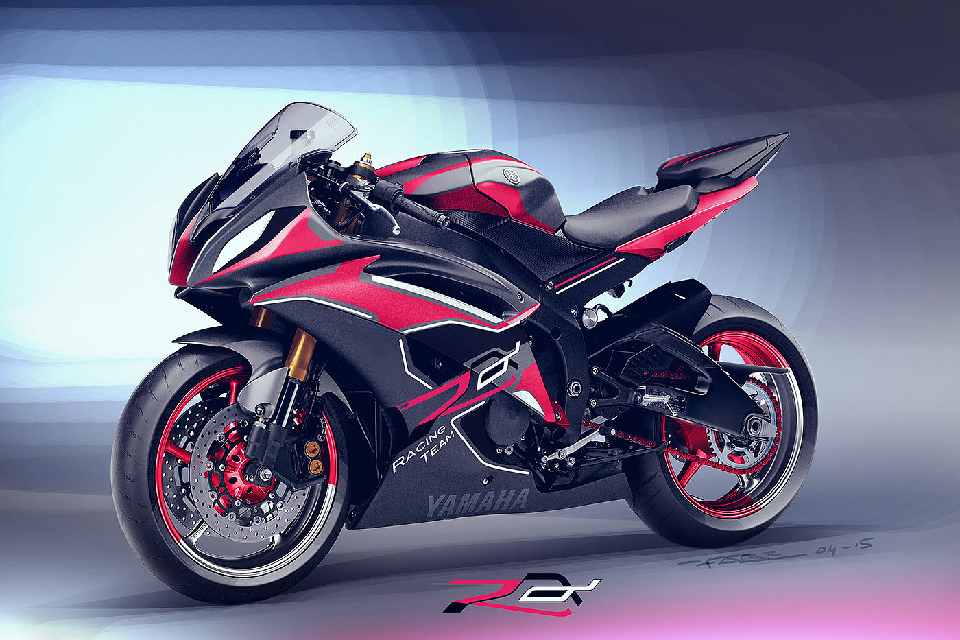 Painting work，graphic design ，vehicle，motorcycle，