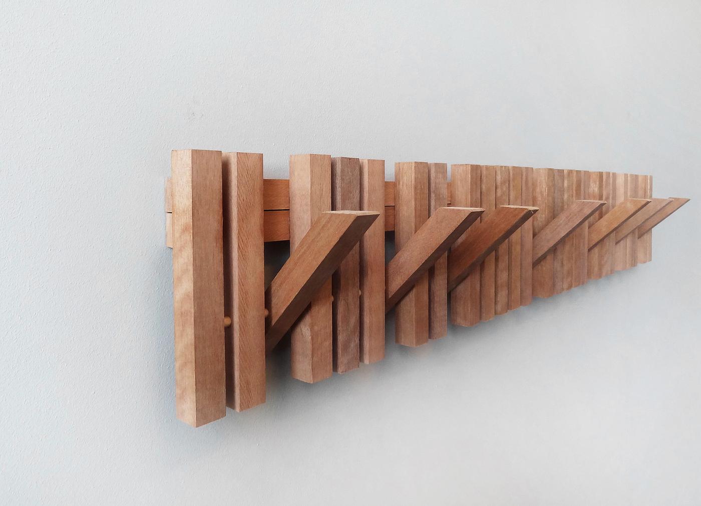 Log clothes hook，furniture design ，Malimba wood wall hanging，Clothes hook，