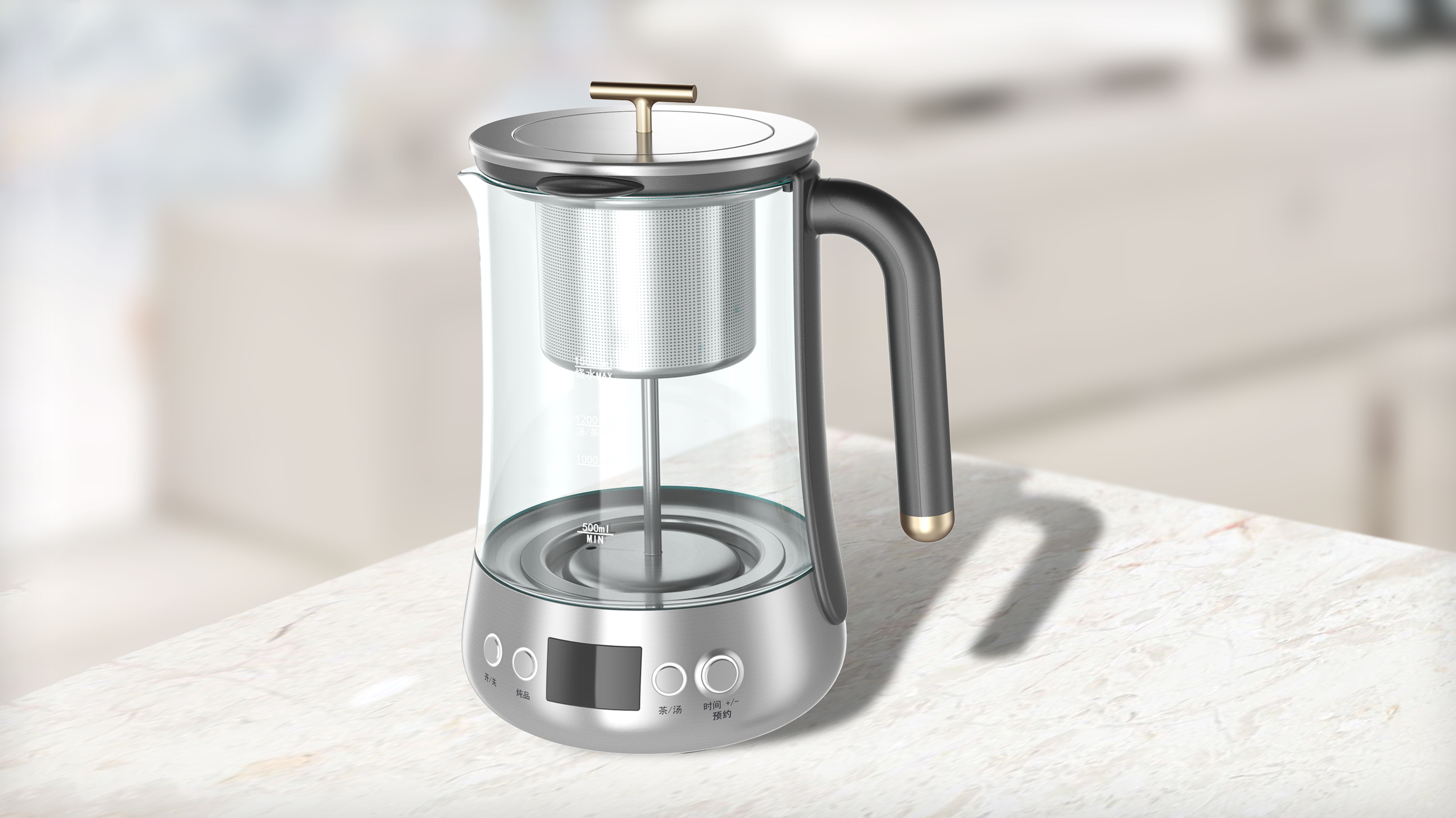 industrial design，product design，Teapot design，Electric kettle design，Small household appliance design，Creative small household appliances，