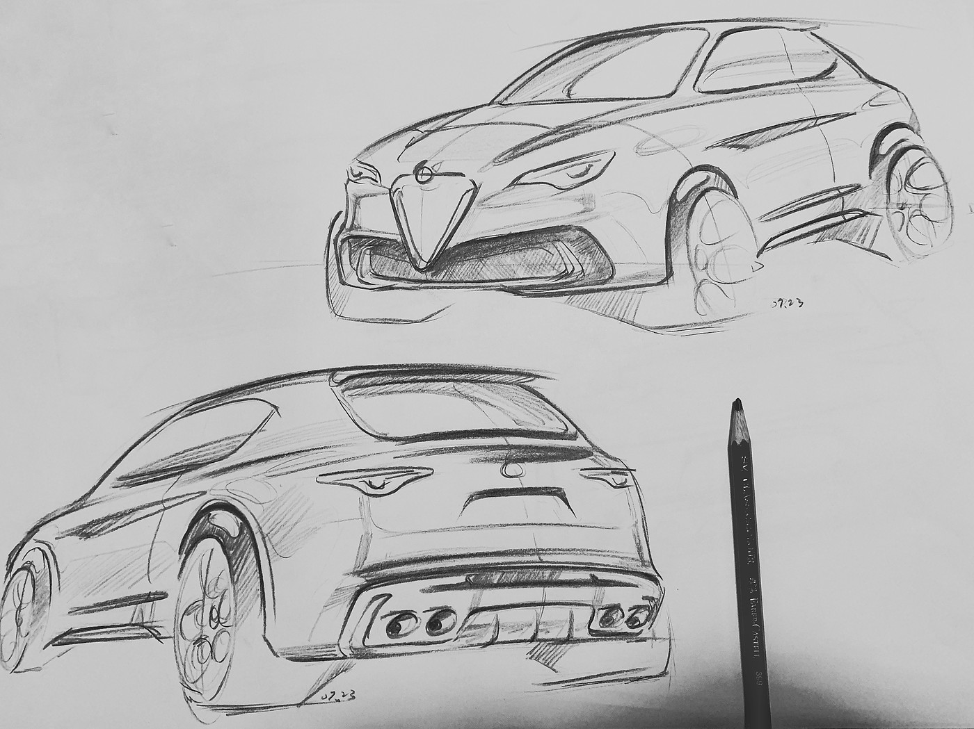 design sketch，sketch，Automobile design，