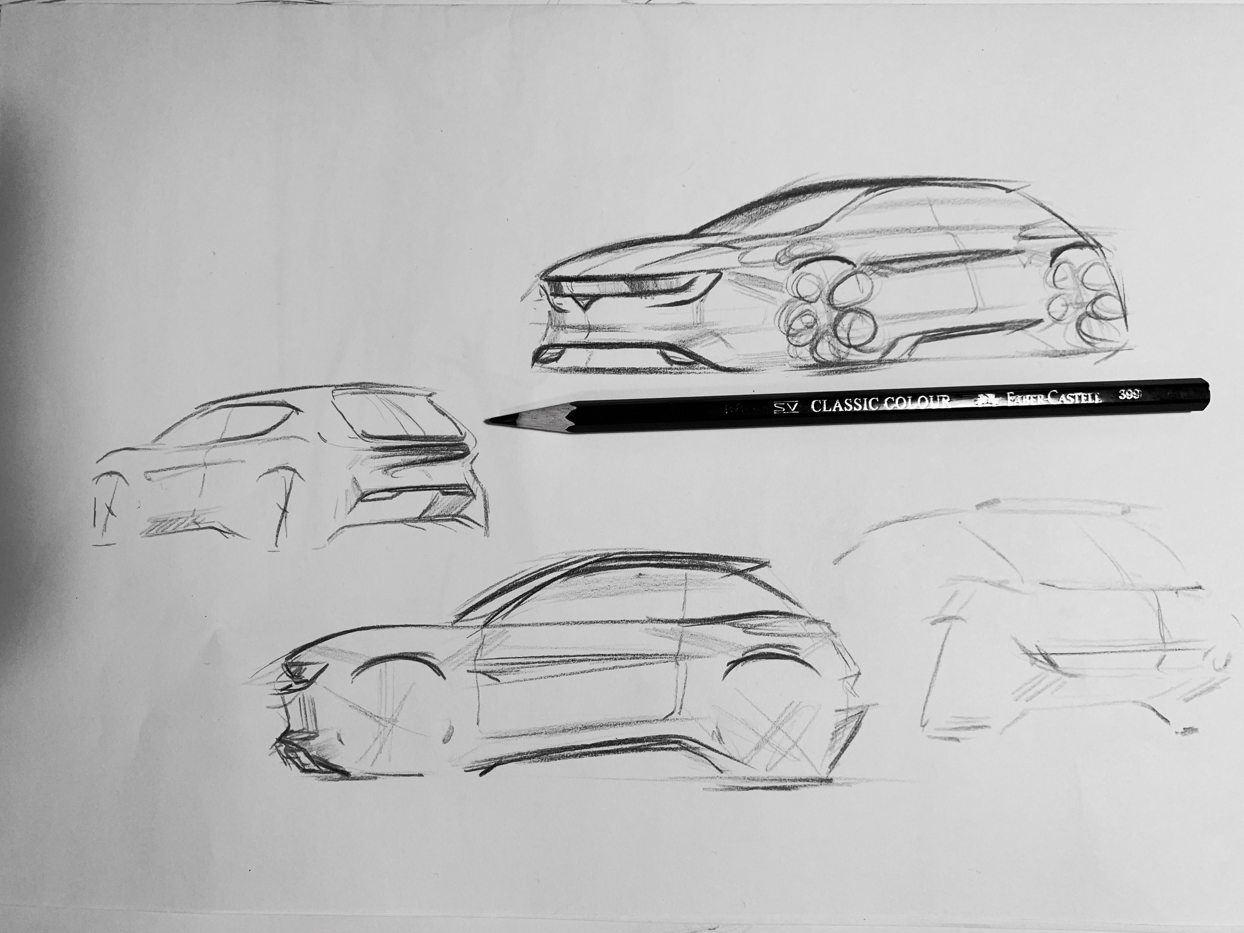 效果图,草图,汽车设计