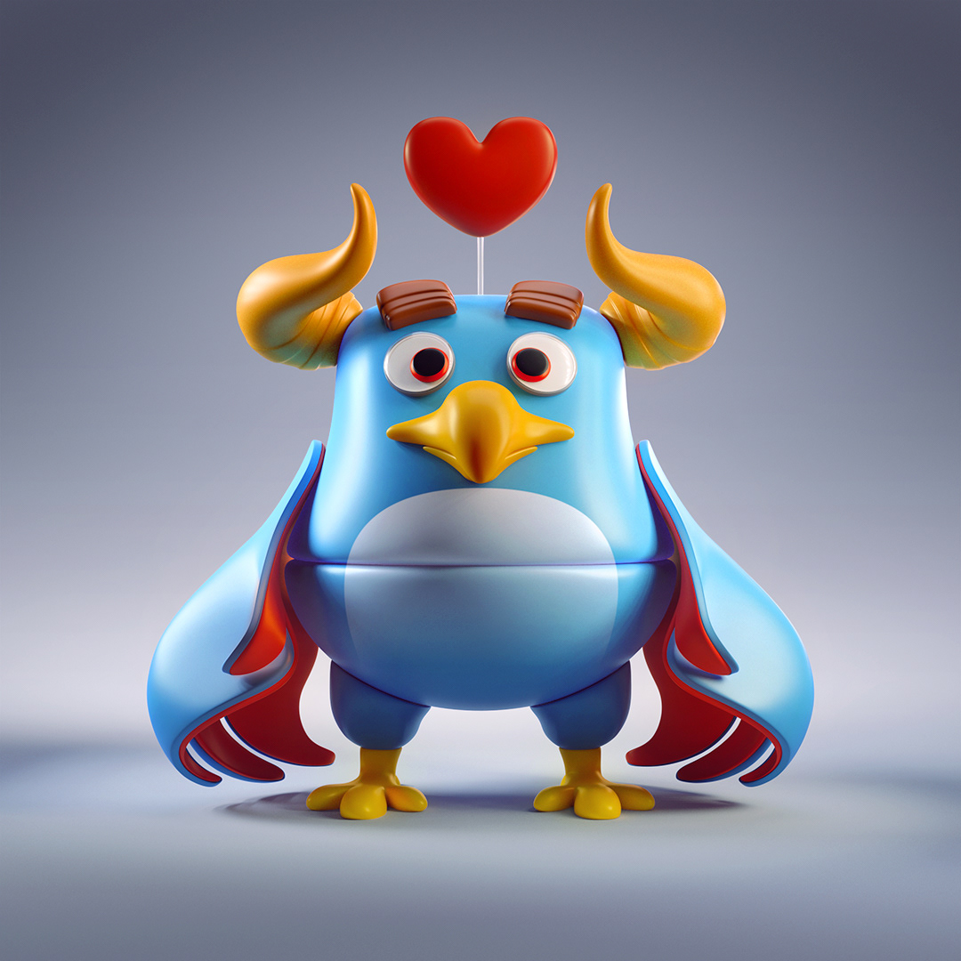 Cartoon design，Monster toy，ba•doom，