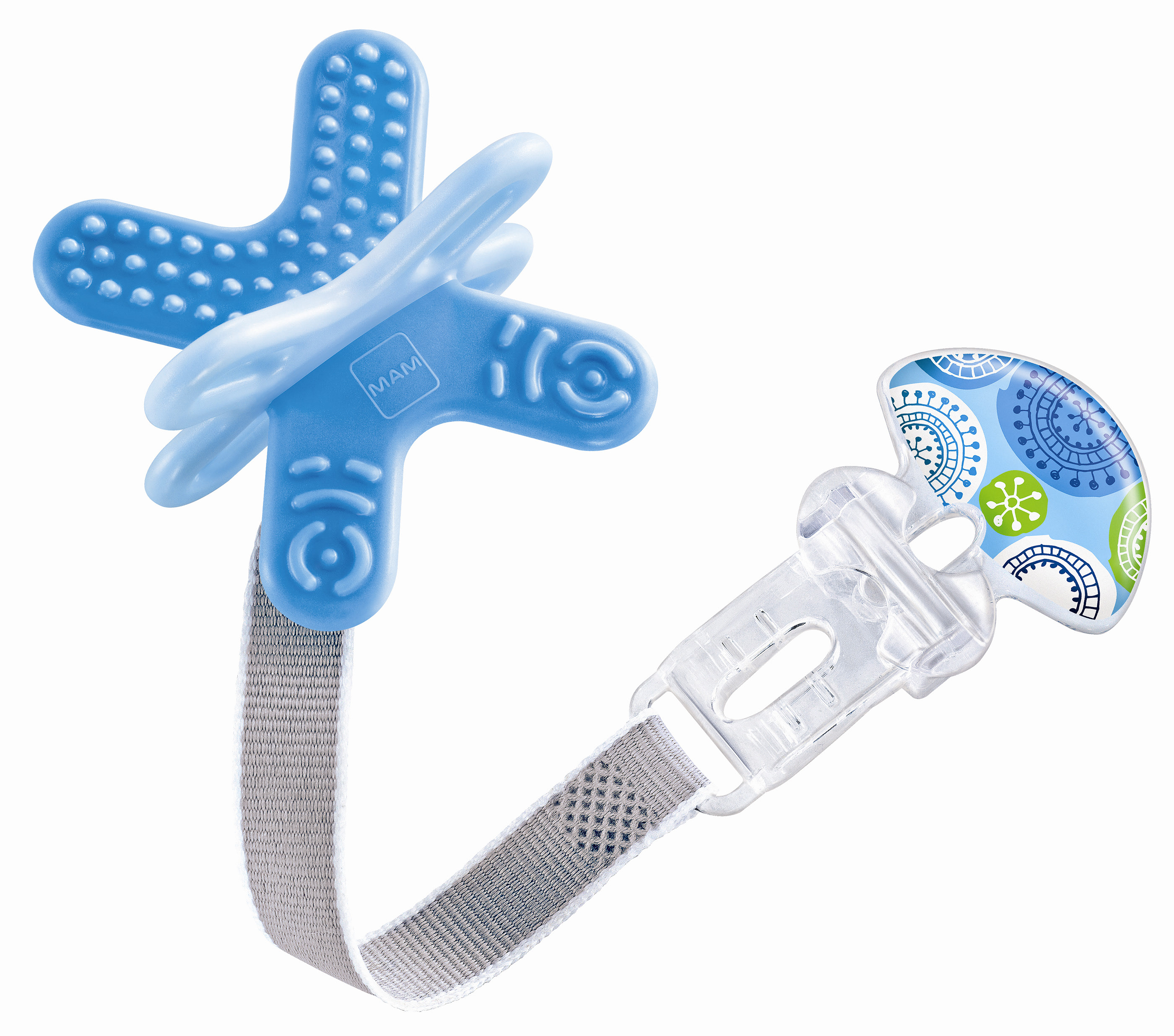 MAM mini teethers，Dental gum，blue，