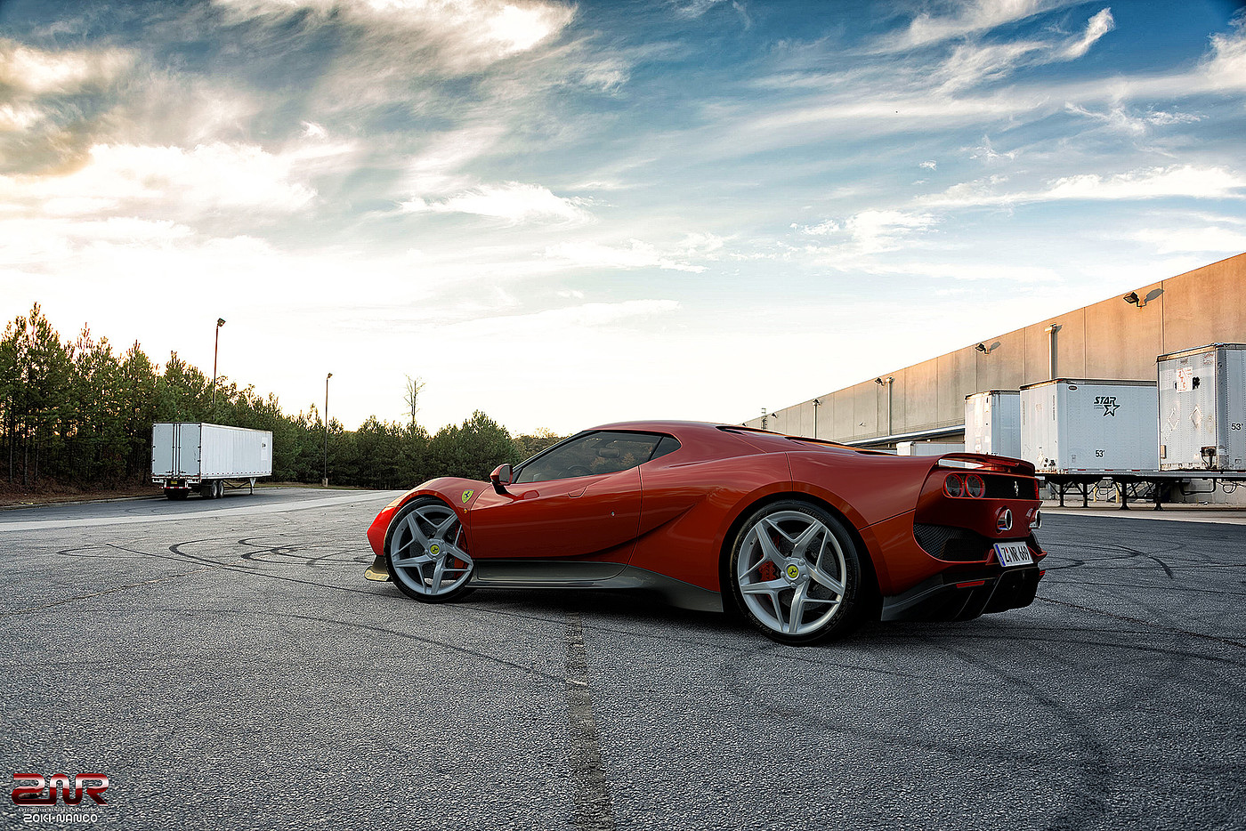 跑车，炫酷，Ferrari SP38，法拉利，