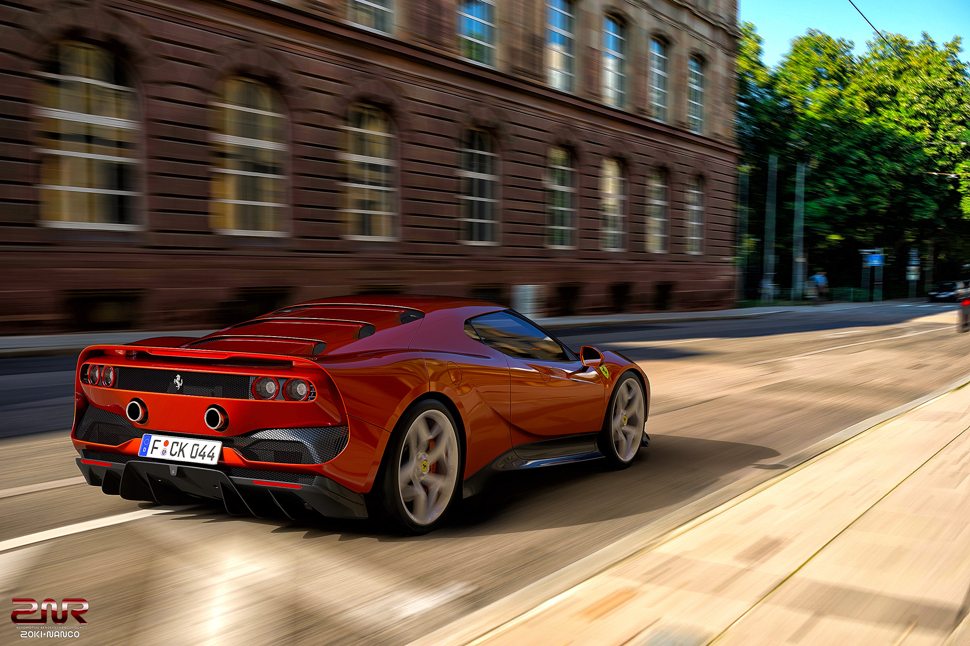 Sports car，Cool，Ferrari SP38，Ferrari，