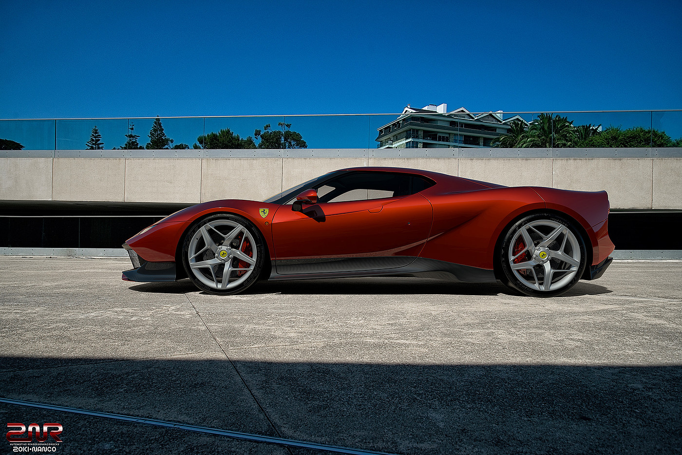 跑车，炫酷，Ferrari SP38，法拉利，