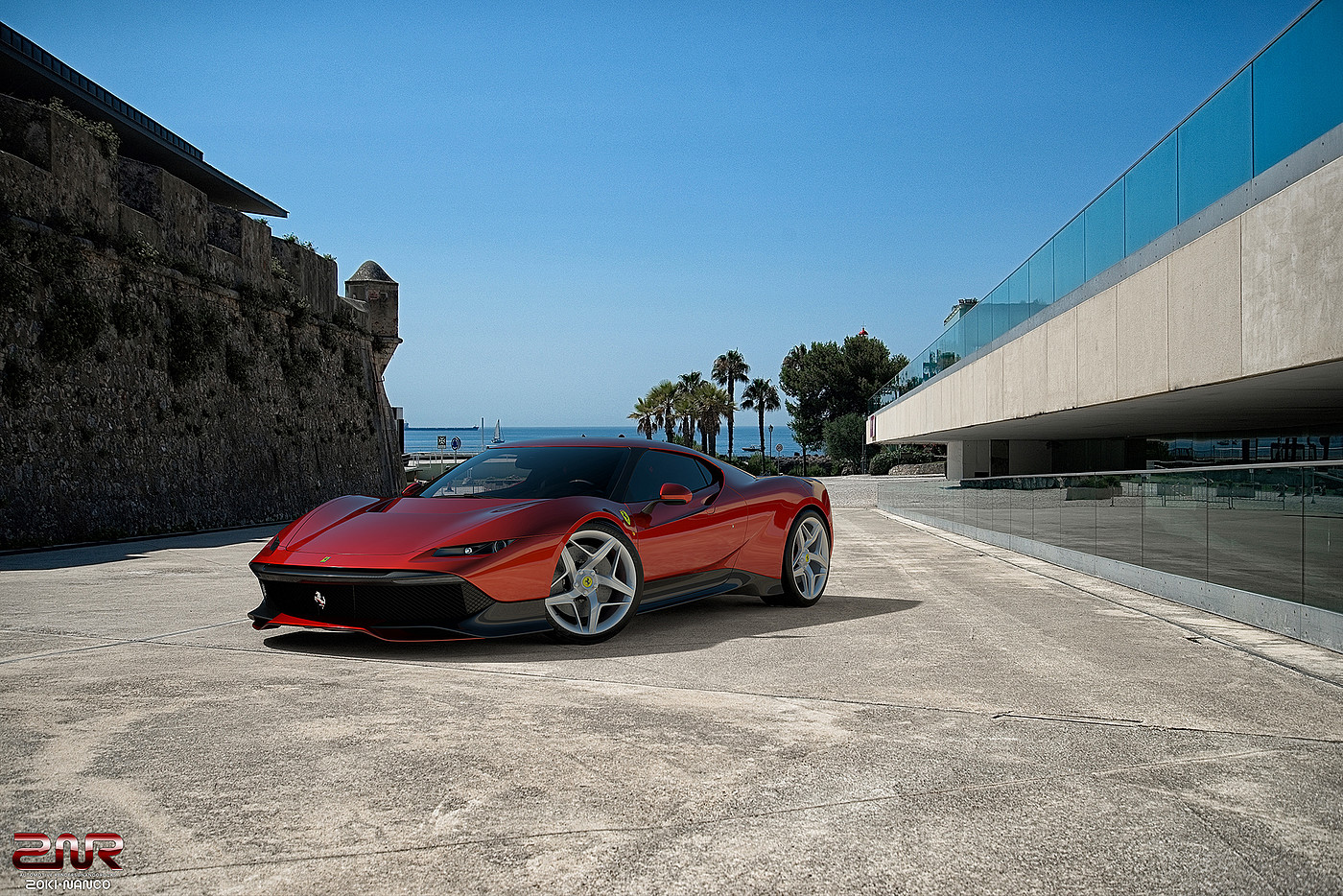 跑车，炫酷，Ferrari SP38，法拉利，