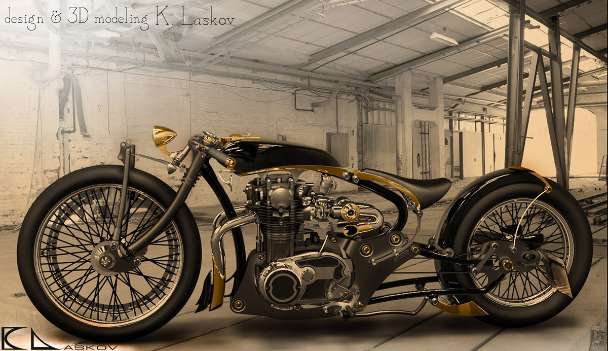 Automatic design，motorcycle，Retro，thick and heavy，Traffic design，