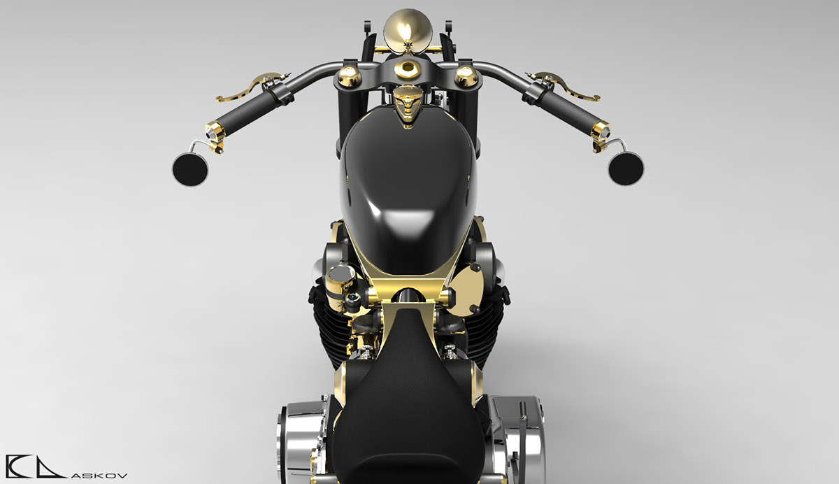 Automatic design，motorcycle，Retro，thick and heavy，Traffic design，