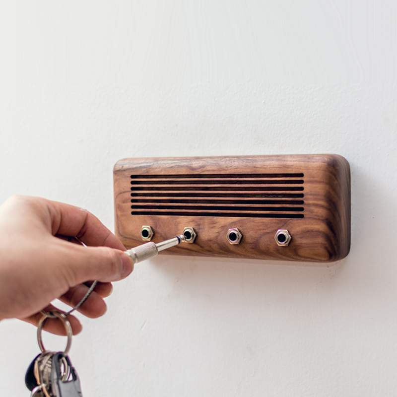 Key storage，Guitar sound，Retro speaker，Wall key holder，original，Ranga woodwork，