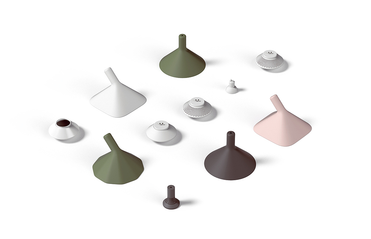 Camouflage，lamp，smoke detector，Motion sensor，Carbon monoxide detector，modularization，