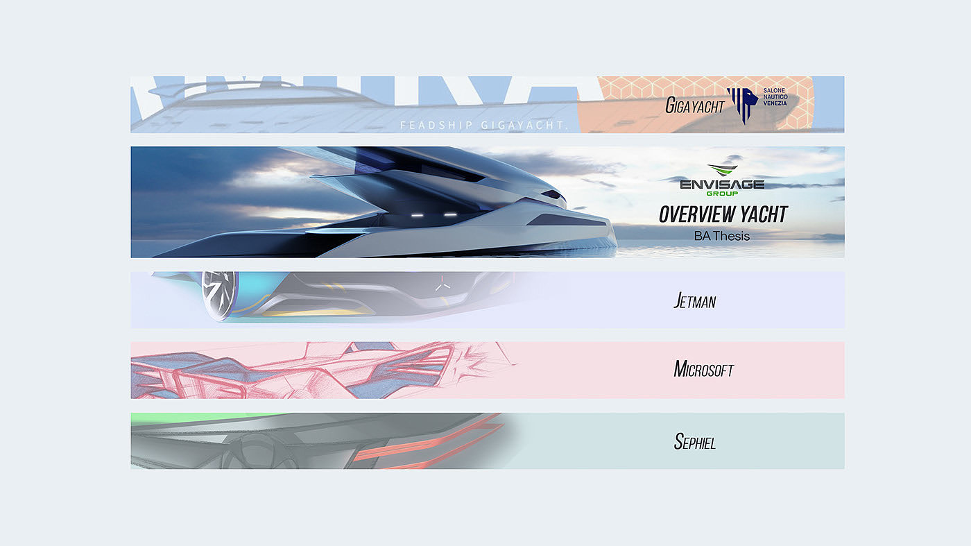 Vehicle collection，yacht，automobile，sample reels，