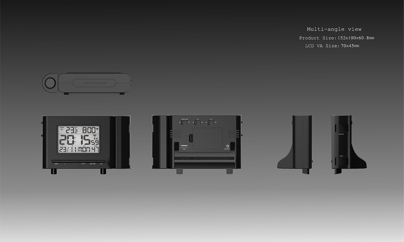 Projection，Clock，rotate，