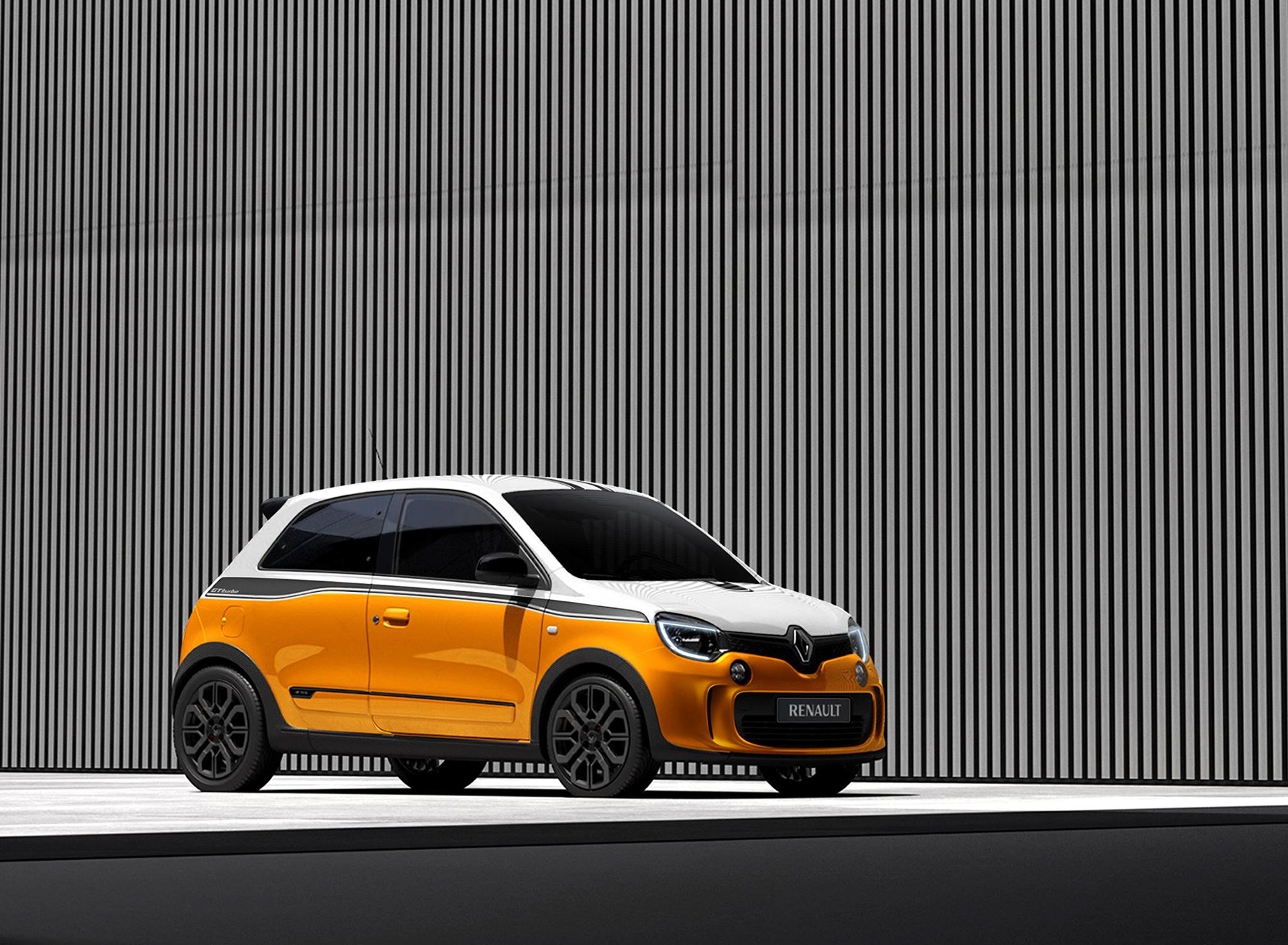 RENAULT TWINGO RS，Automobile design，yellow，