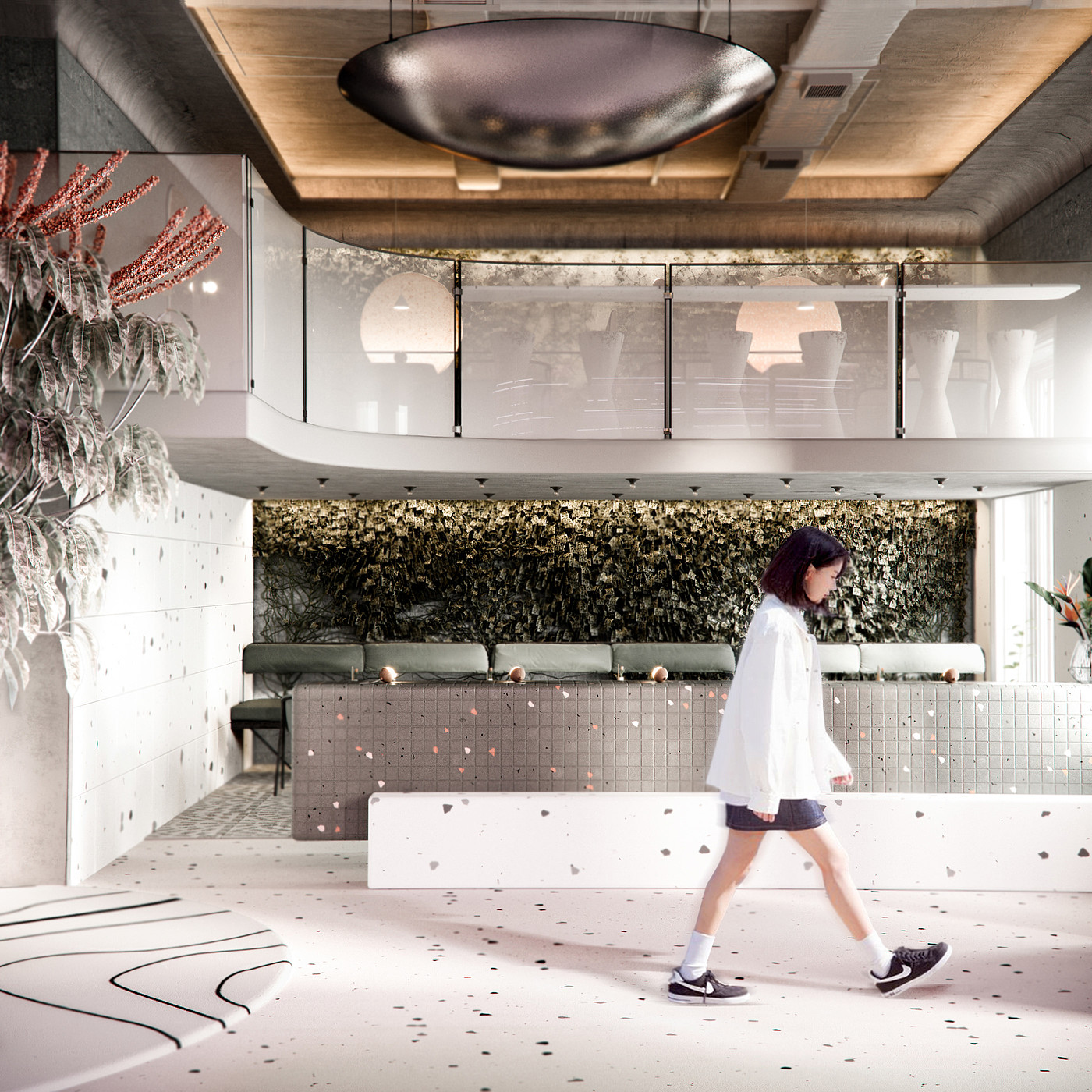 Interior design，Ecological Restaurant，Hydroponic Restaurant，