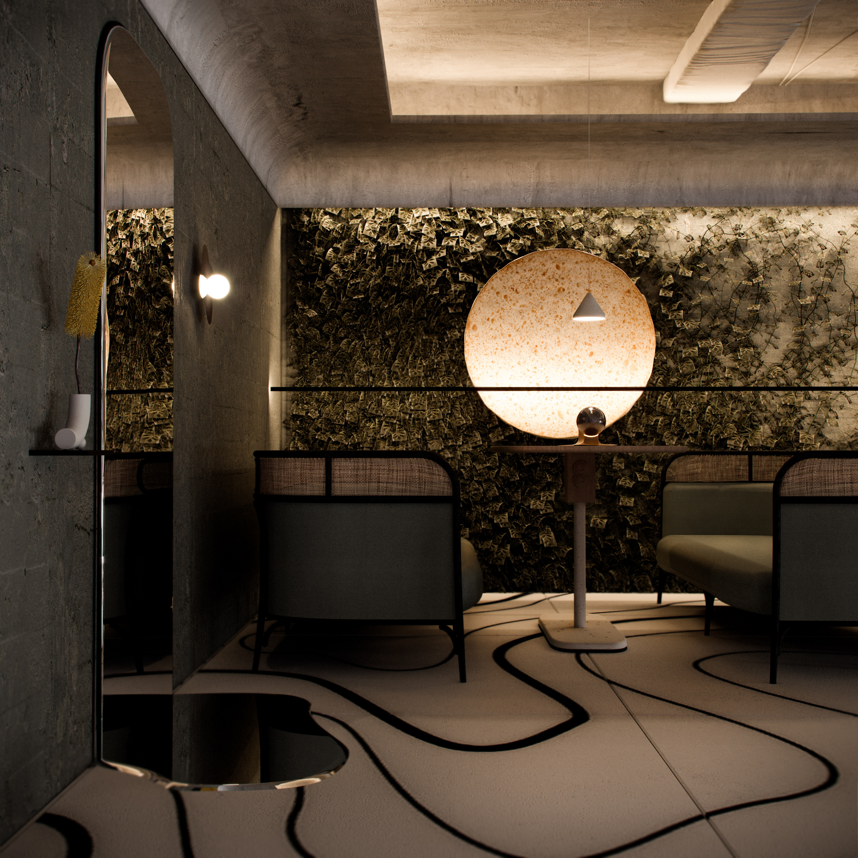 Interior design，Ecological Restaurant，Hydroponic Restaurant，