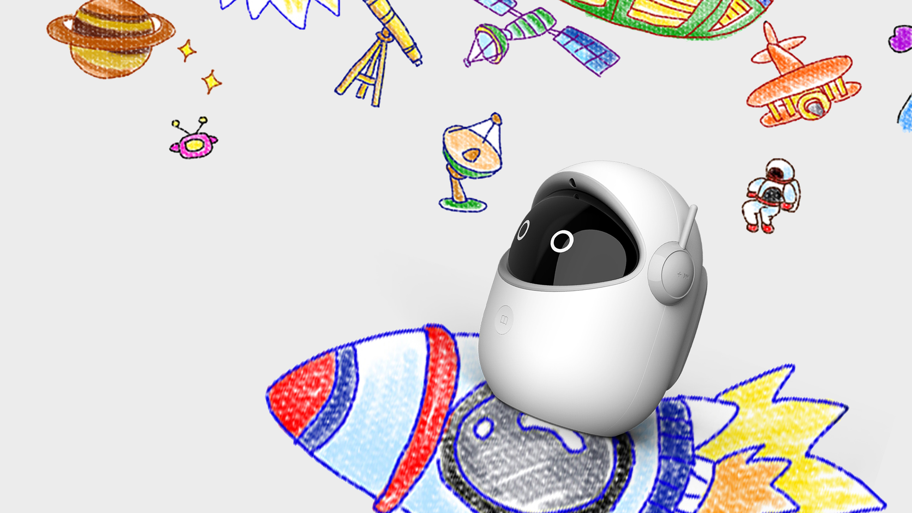 astronaut，Lovely and mellow，product design，industrial design，read，Picture book，Robot design，Children's products，