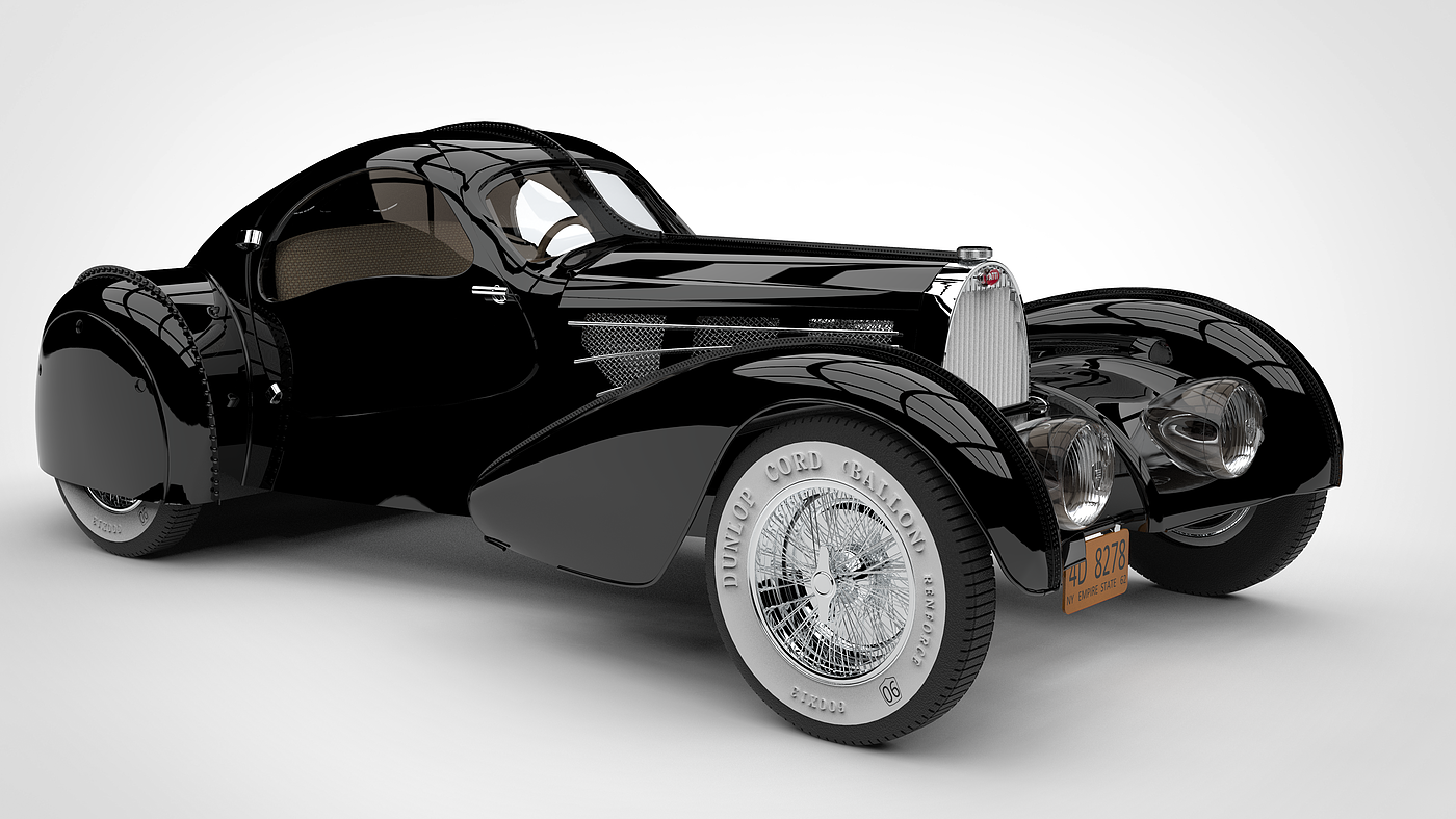 Bugatti，automobile，Render，Vintage car，