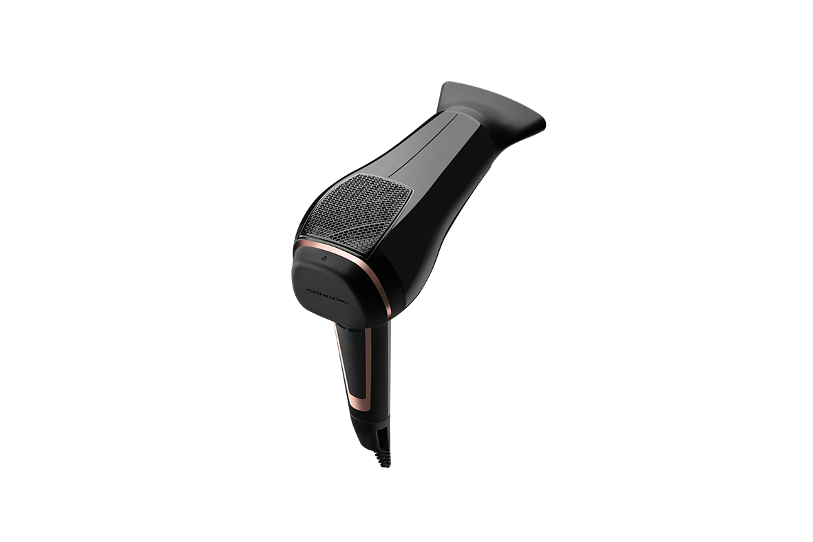 2019 red dot product design award，Honourable mention，SilenceDry，black，hair drier，
