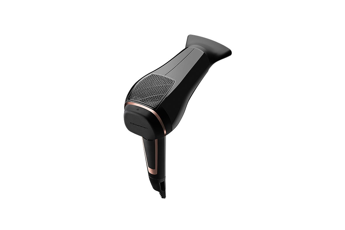 2019 red dot product design award，Honourable mention，SilenceDry，black，hair drier，