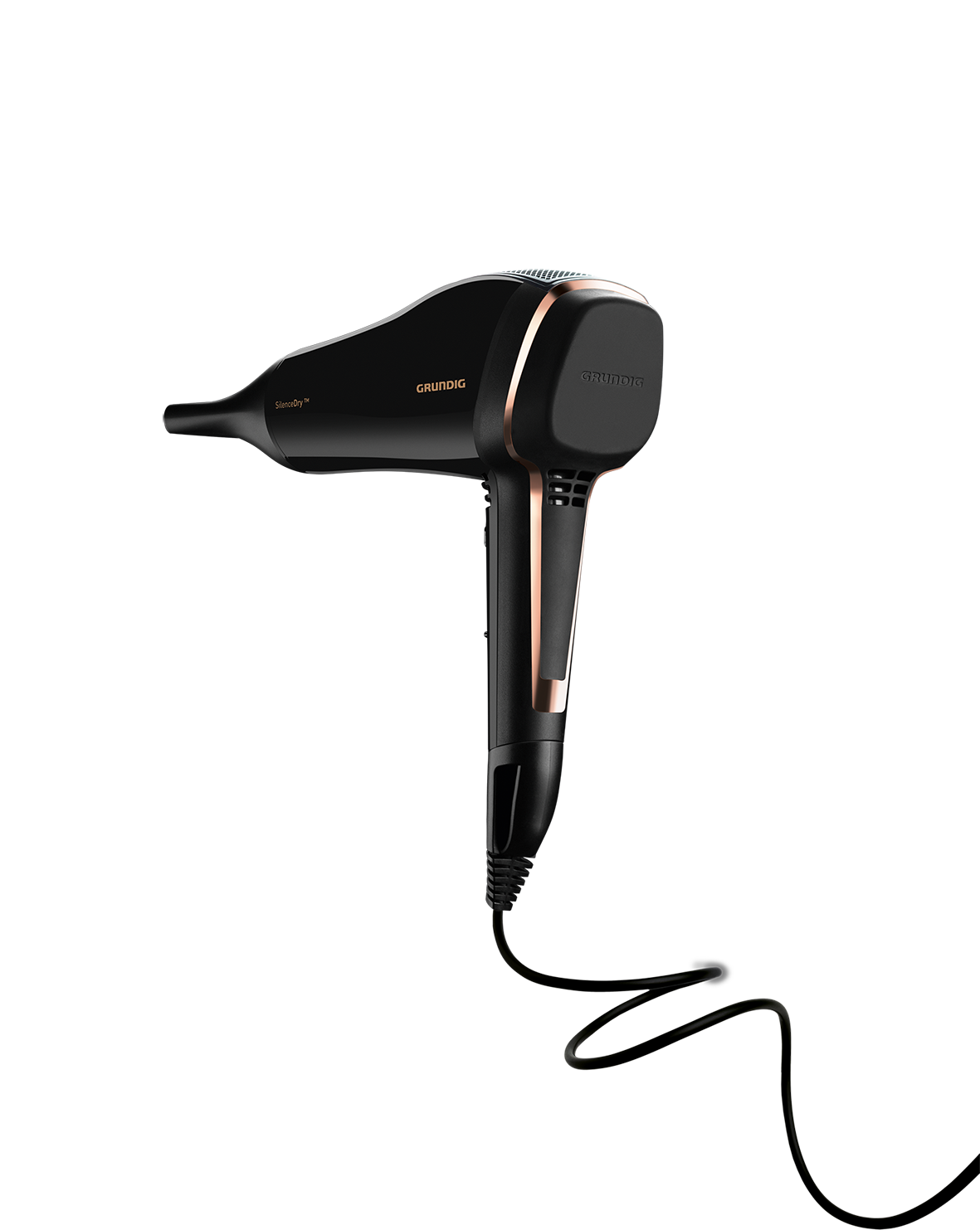 2019 red dot product design award，Honourable mention，SilenceDry，black，hair drier，