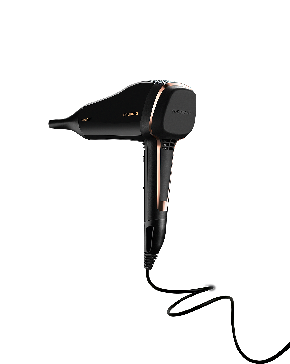 2019 red dot product design award，Honourable mention，SilenceDry，black，hair drier，