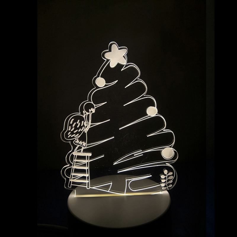 3d，christmas tree，Cartoon，Night light，