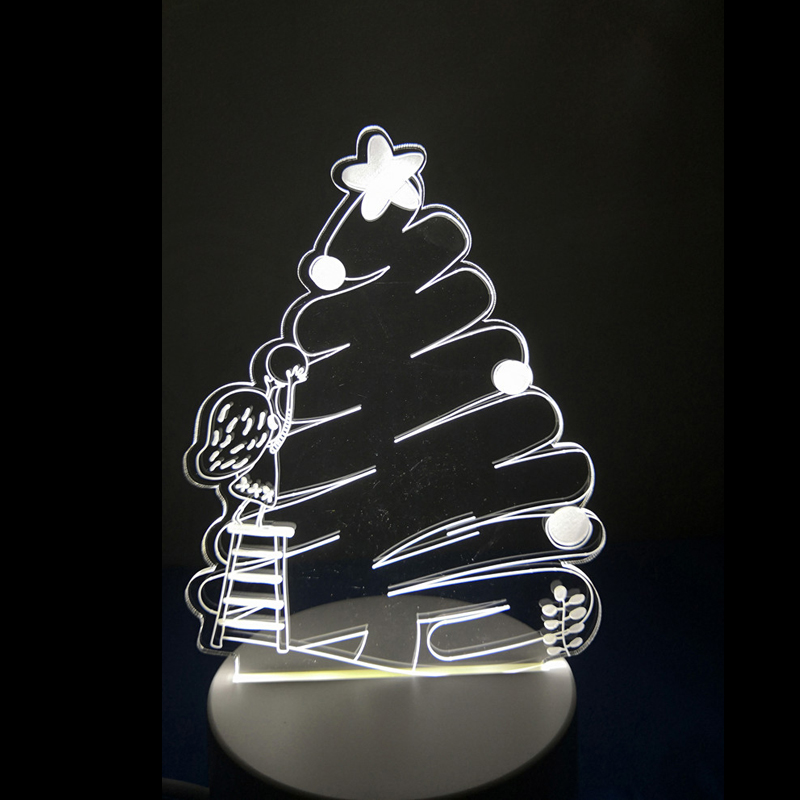 3d，christmas tree，Cartoon，Night light，