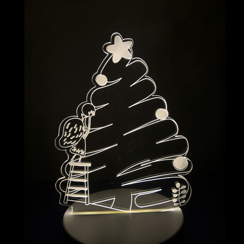 3d，christmas tree，Cartoon，Night light，