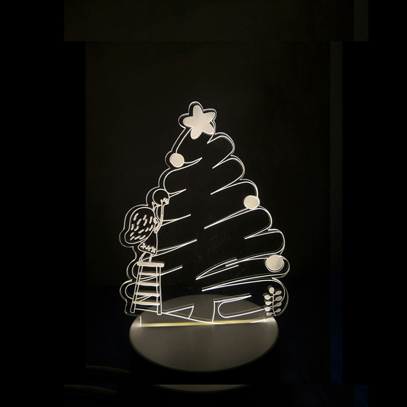 3d，christmas tree，Cartoon，Night light，