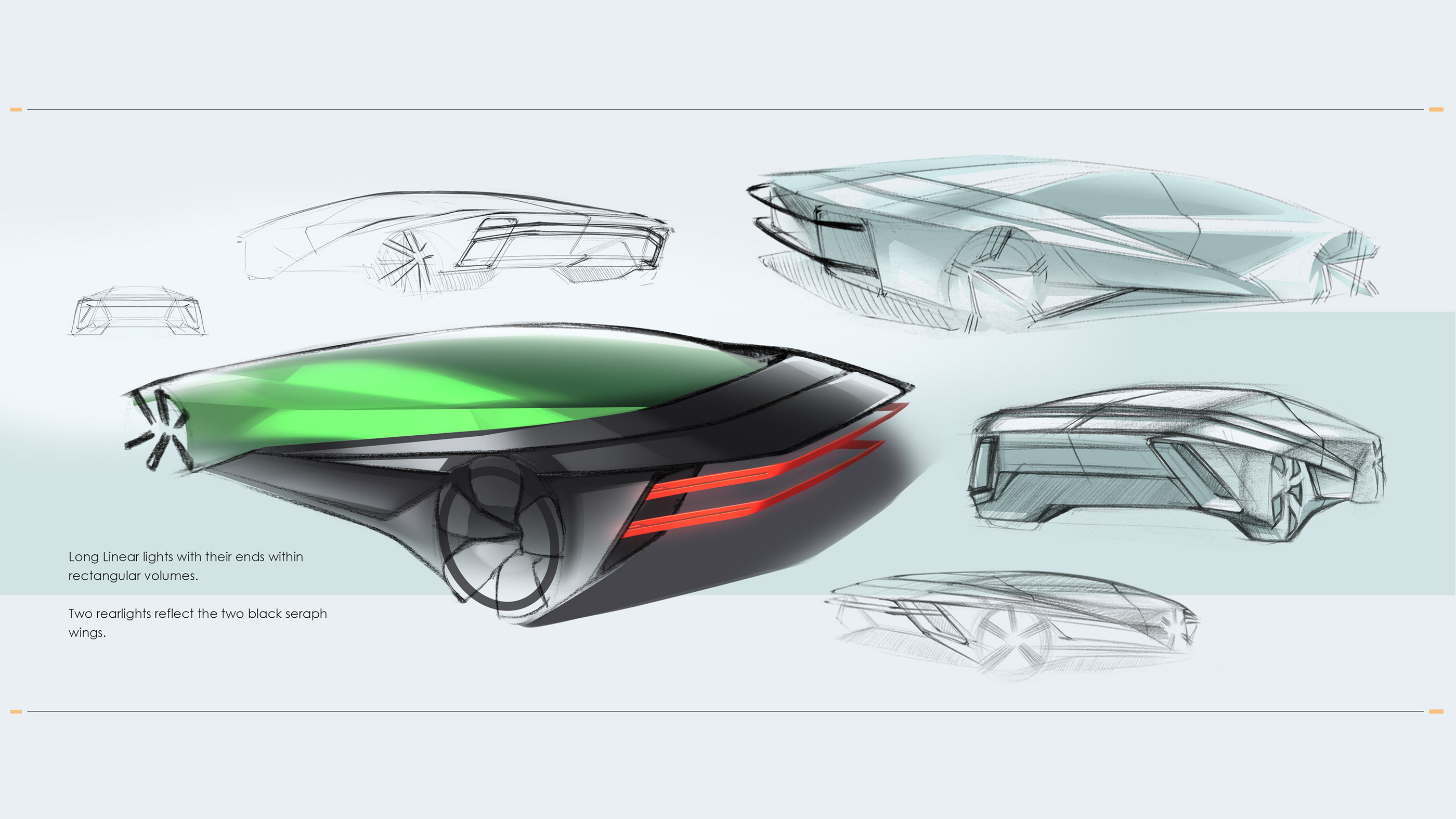 green，Hand drawn car，Sephiel，