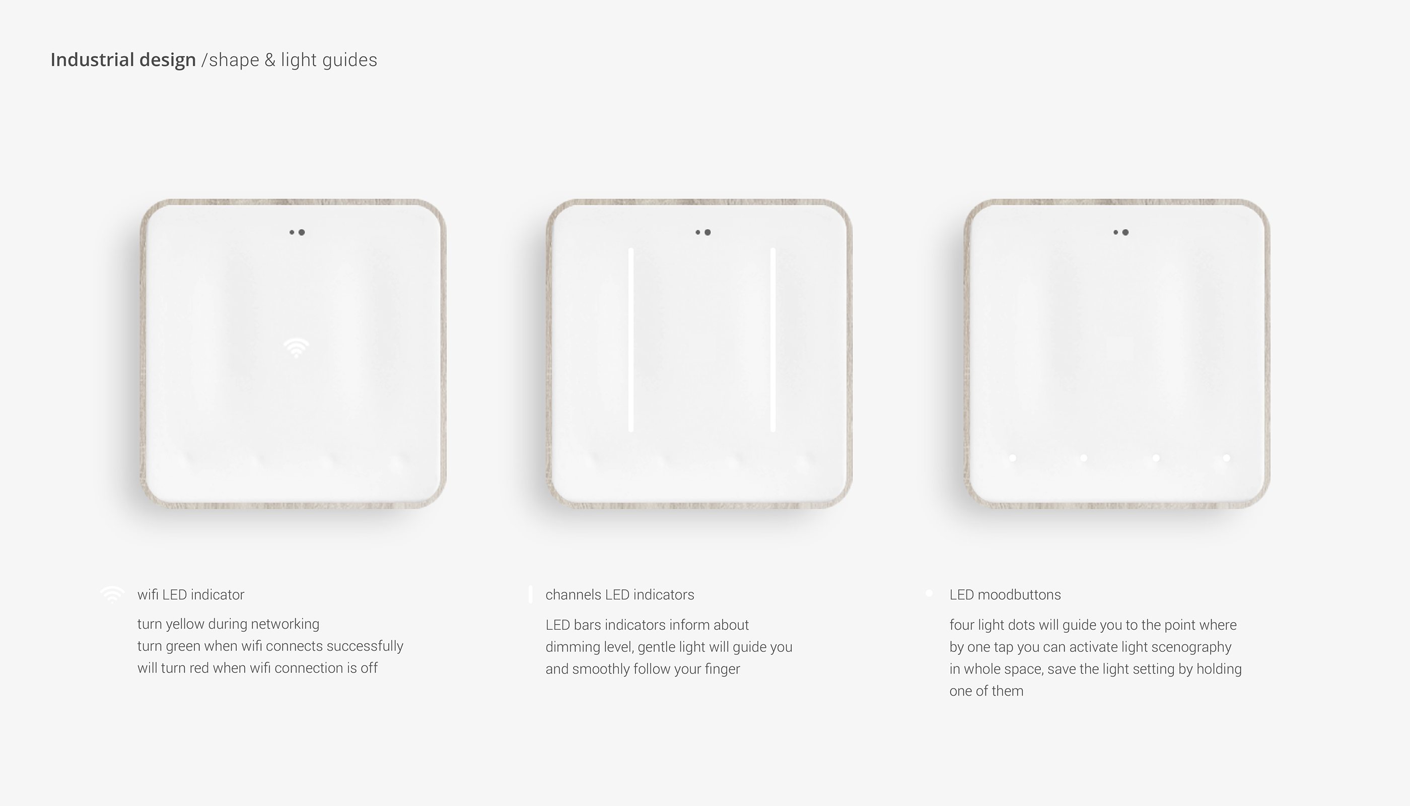 Design of switch controller for household appliances，white，Moodnode，