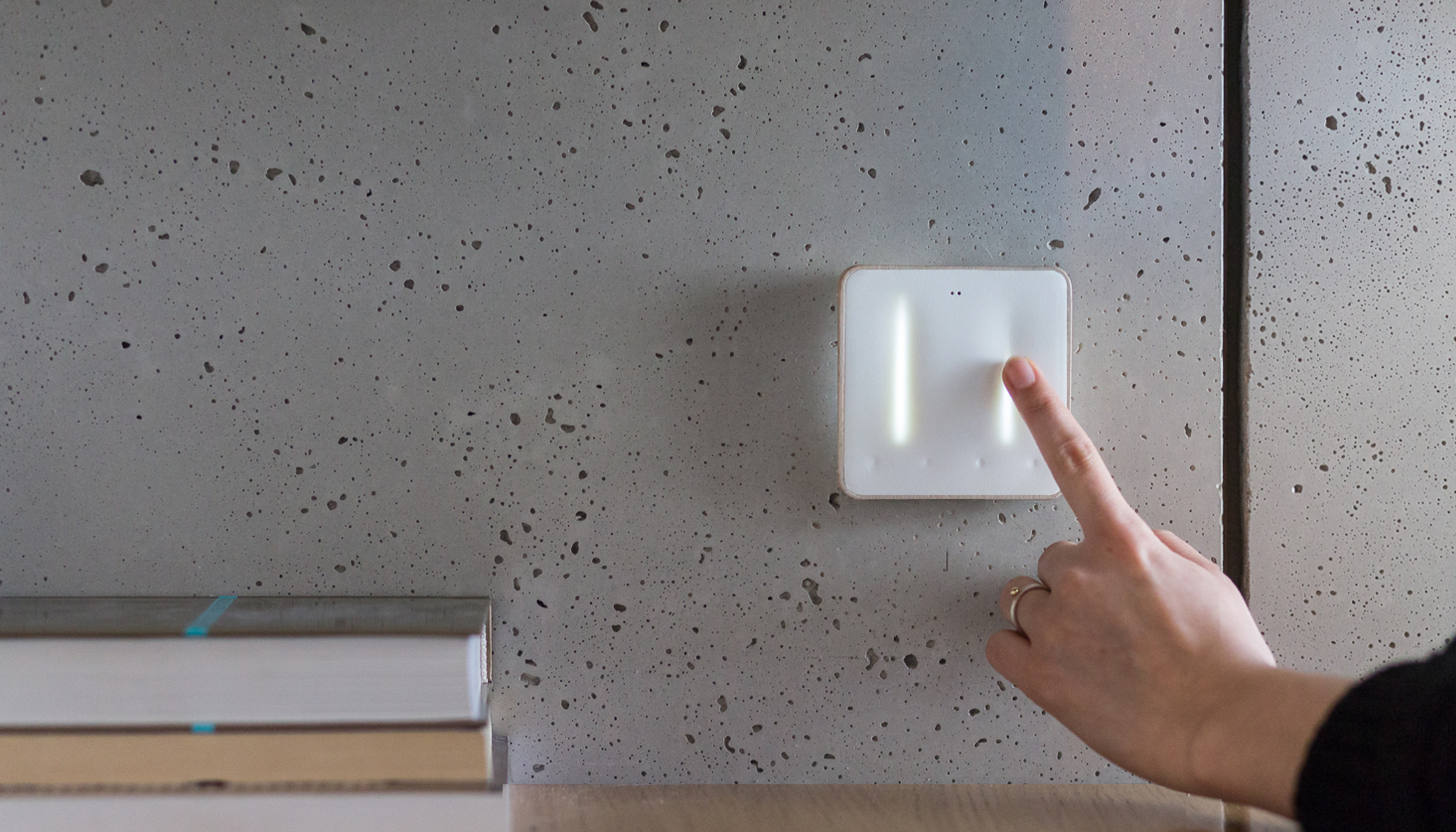 Design of switch controller for household appliances，white，Moodnode，