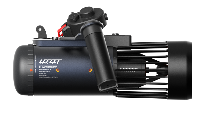 2019 red dot product design award，Honourable mention，LeFeet S1，diving，propeller，black，