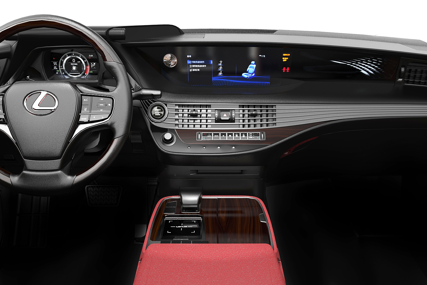 automobile，Interior，LEXUS，Render，