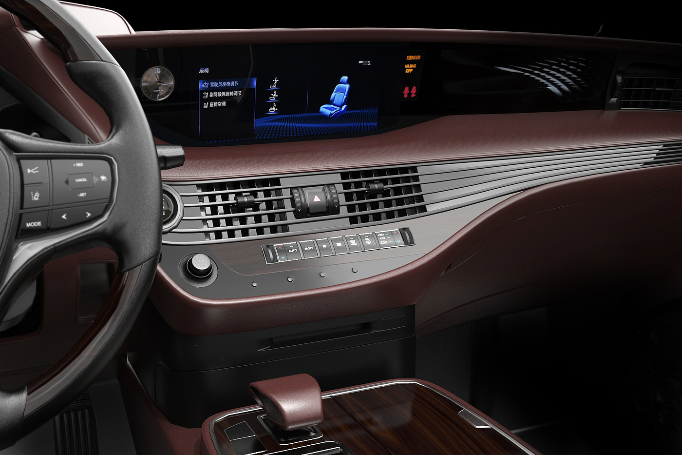 automobile，Interior，LEXUS，Render，